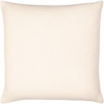 Surya Linen Solid Lsl-002 Pillow Cover 22"H X 22"W