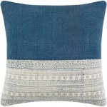 Surya Lola Pale Blue Pillow Cover 22"H X 22"W