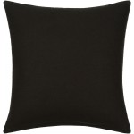 Surya Malian Pillow Cover 18"H X 18"W Black & Cream