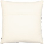 Surya Malian Pillow Cover 20"H X 20"W Cream & Black