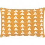 Surya Malian Pillow Cover 14"H X 22"W Mustard & Beige