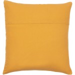 Surya Malian Pillow Cover 14"H X 22"W Mustard & Beige