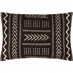 Surya Malian Black Pillow Cover 14"H X 22"W