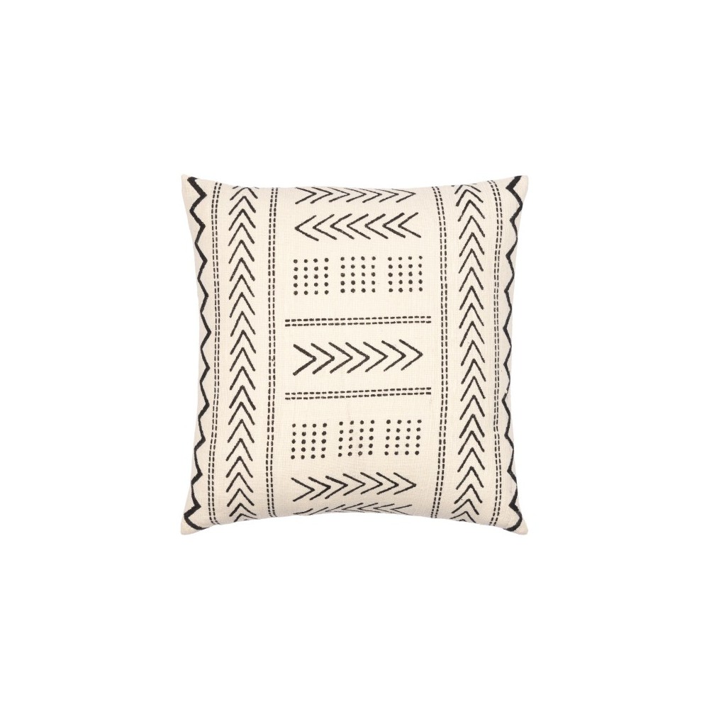 Surya Malian Cream Pillow Cover 18"H X 18"W