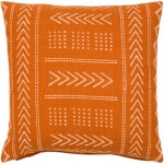 Surya Malian Brick Red Pillow Cover 18"H X 18"W