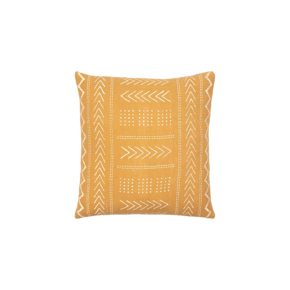 Surya Malian Mustard Pillow Cover 22"H X 22"W