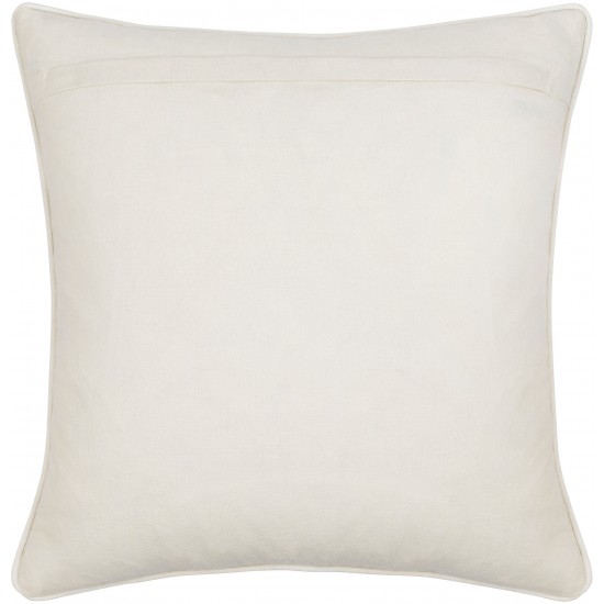 Surya Maricopa Cream Pillow Cover 18"H X 18"W