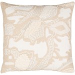 Surya Maricopa Beige Pillow Cover 20"H X 20"W