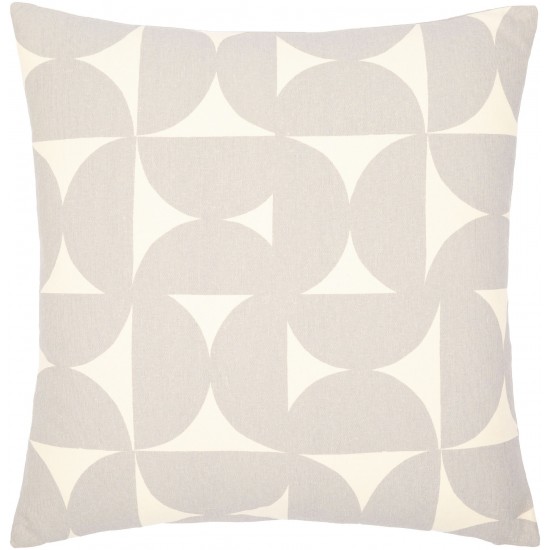 Surya Natur Pillow Cover 18"H X 18"W Medium Gray