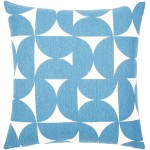 Surya Natur Pillow Cover 18"H X 18"W Dark Blue