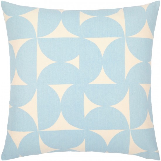 Surya Natur Pillow Cover 20"H X 20"W Light Blue