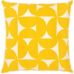 Surya Natur Pillow Cover 18"H X 18"W Mustard