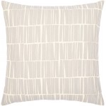 Surya Natur Pillow Cover 13"H X 20"W Medium Gray & Light Beige