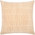 Surya Natur Pillow Cover 20"H X 20"W Tan & Light Beige