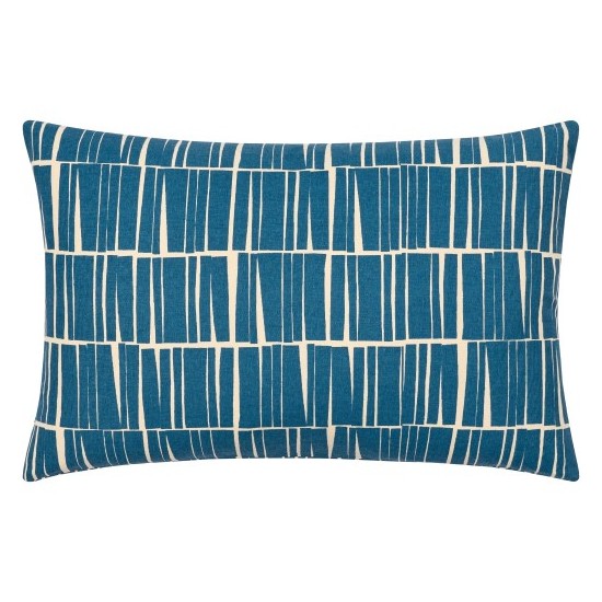 Surya Natur Pillow Cover 13"H X 20"W Dark Blue & Light Beige