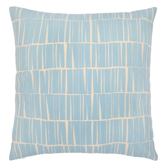 Surya Natur Pillow Cover 20"H X 20"W Light Blue & Light Beige