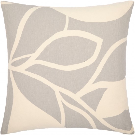 Surya Natur Medium Gray Pillow Cover 18"H X 18"W