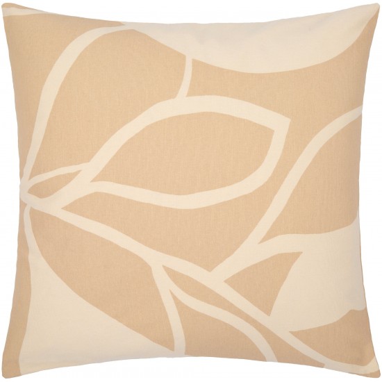 Surya Natur Tan Pillow Cover 18"H X 18"W