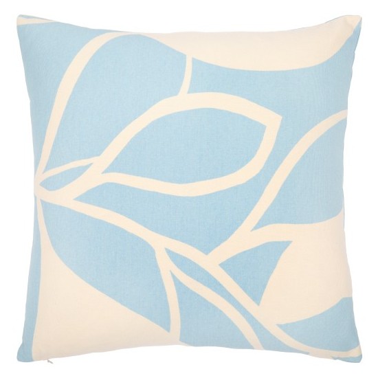 Surya Natur Light Blue Pillow Cover 18"H X 18"W