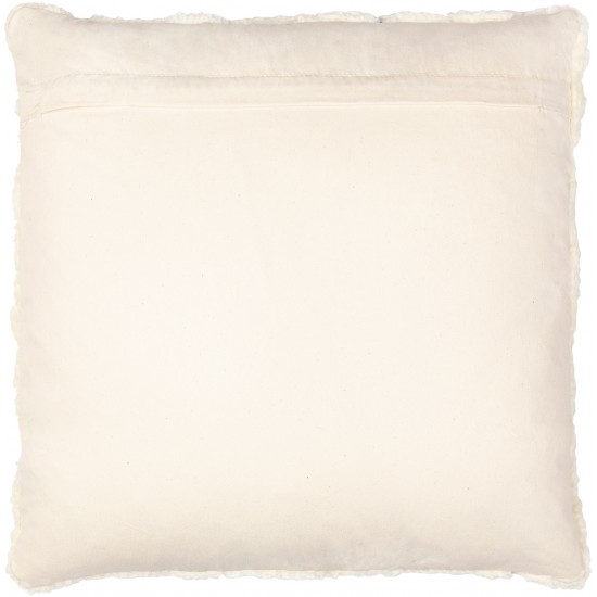 Surya North Cream Pillow Cover 20"H X 20"W
