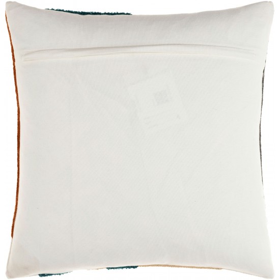 Surya Novel Pillow Cover 18"H X 18"W Cream & Brick Red