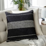 Surya Ontario Pillow Cover 14"H X 22"W Black