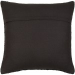 Surya Ontario Black Pillow Cover 18"H X 18"W