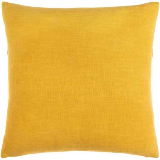 Surya Penelope Mustard Pillow Cover 18"H X 18"W