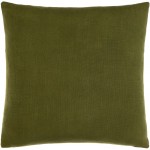Surya Penelope Olive Pillow Cover 18"H X 18"W