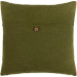 Surya Penelope Olive Pillow Cover 20"H X 20"W