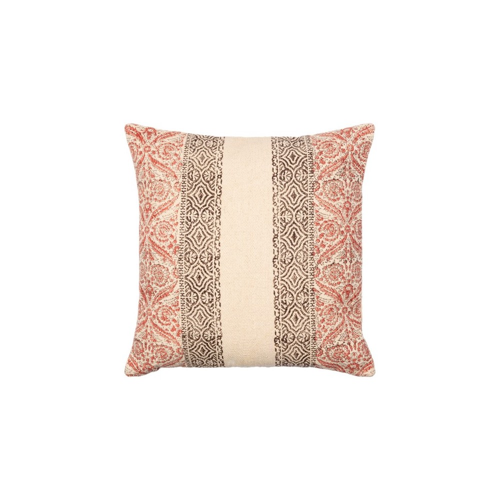 Surya Prisha Light Beige Pillow Cover 18"H X 18"W Surya Prisha Light Beige Pillow Cover 18"H X 18"W