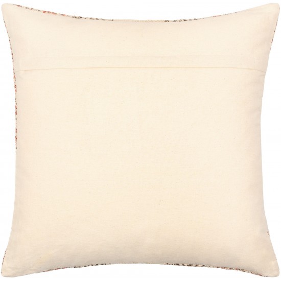 Surya Prisha Light Beige Pillow Cover 18"H X 18"W