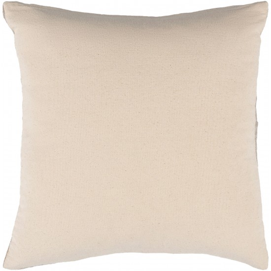 Surya Romona Cream Pillow Cover 22"H X 22"W