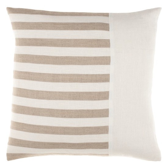 Surya Roxbury Cream Pillow Cover 22"H X 22"W
