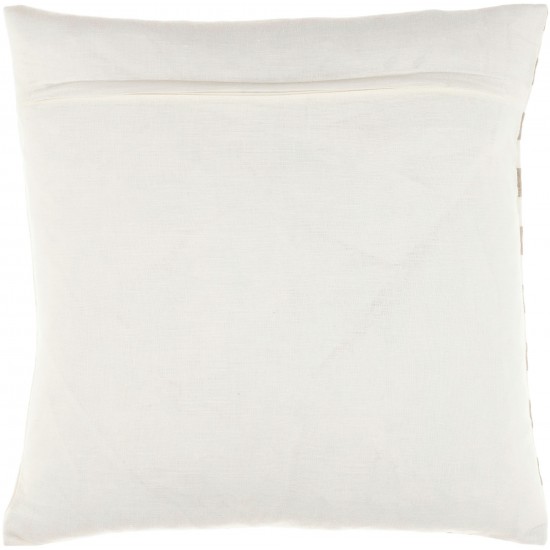 Surya Roxbury Cream Pillow Cover 22"H X 22"W