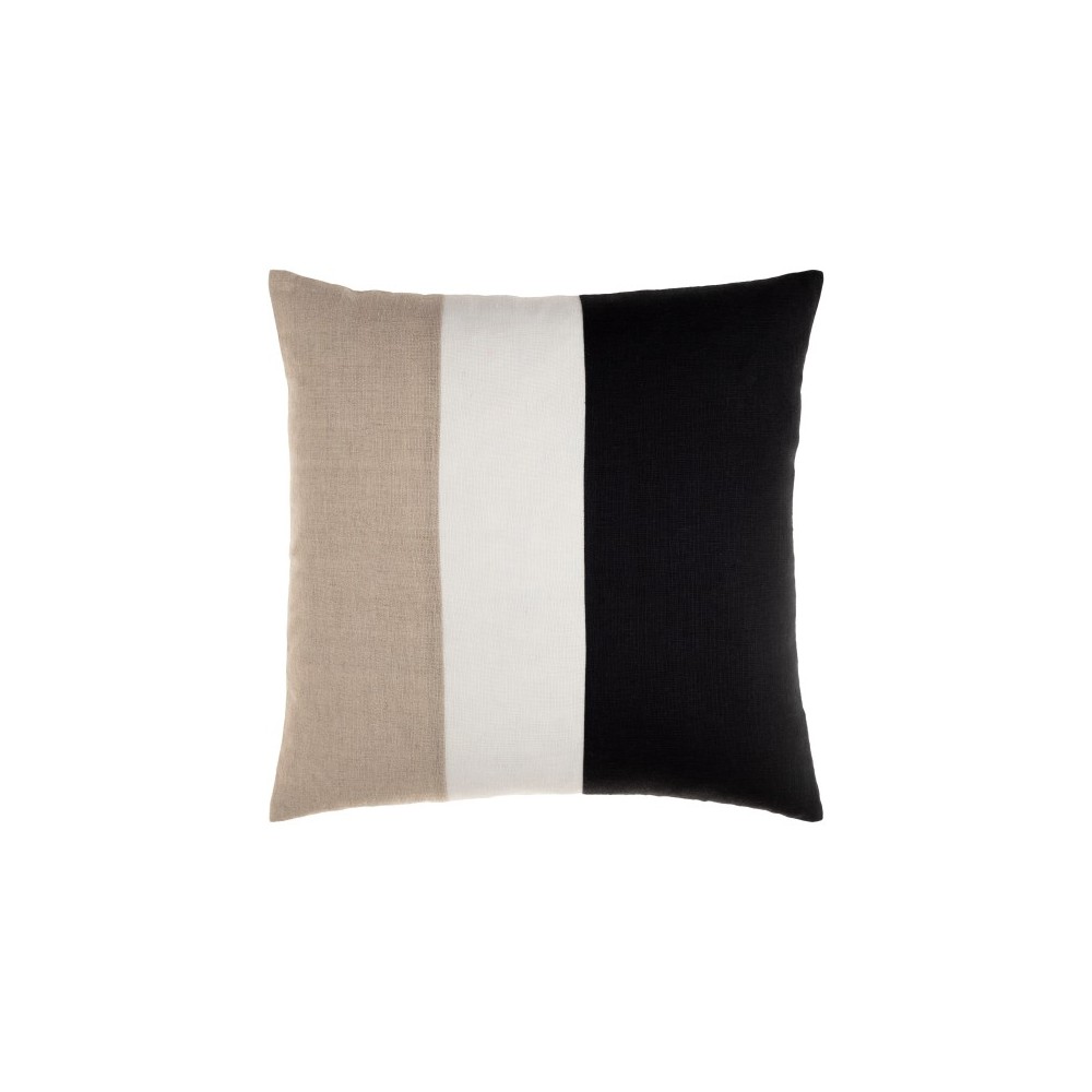Surya Roxbury Black Pillow Cover 20"H X 20"W Surya Roxbury Black Pillow Cover 20"H X 20"W