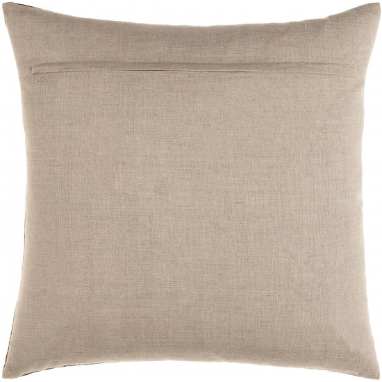 Surya Roxbury Black Pillow Cover 20"H X 20"W
