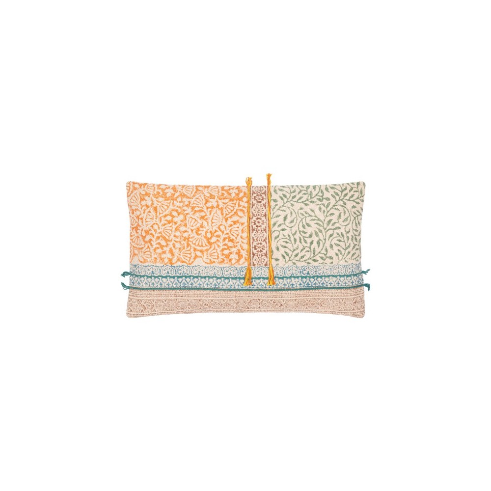 Surya Sanga Pillow Cover 14"H X 22"W Light Beige Surya Sanga Pillow Cover 14"H X 22"W Light Beige