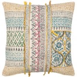 Surya Sanga Ink Blue Pillow Cover 22"H X 22"W