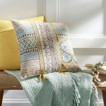 Surya Sanga Ink Blue Pillow Cover 22"H X 22"W