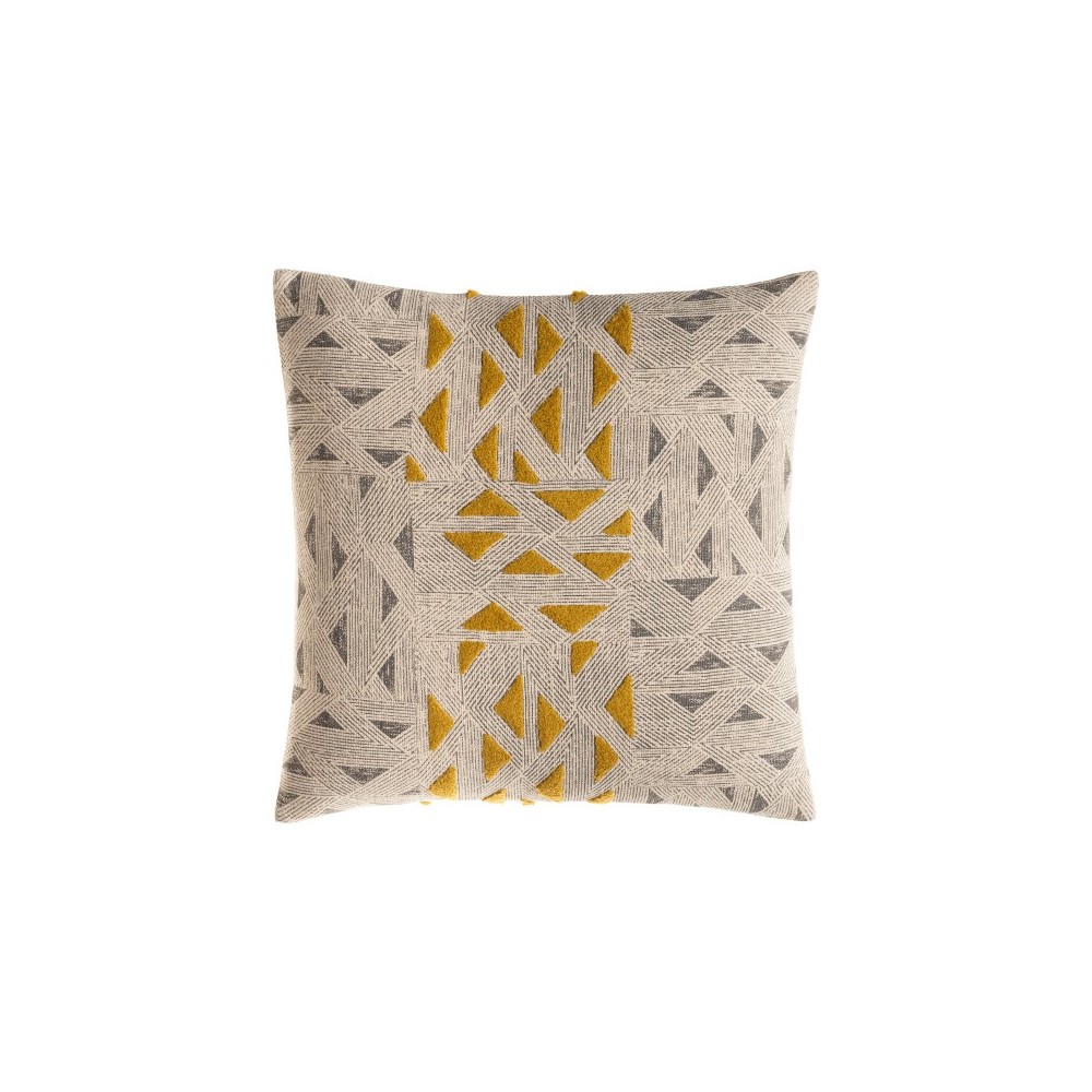 Surya Shannon Light Beige Pillow Cover 18"H X 18"W Surya Shannon Light Beige Pillow Cover 18"H X 18"W