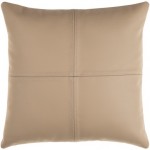 Surya Sheffield Tan Pillow Cover 20"H X 20"W