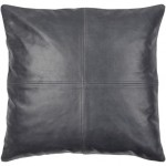 Surya Sheffield Charcoal Pillow Cover 20"H X 20"W