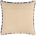 Surya Sheldon Pillow Cover 20"H X 20"W Black