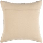 Surya Sheldon Cream Pillow Cover 20"H X 20"W