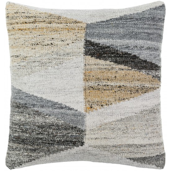 Surya Shinola Pillow Cover 18"H X 18"W