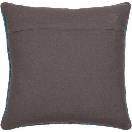 Surya Stine Charcoal Pillow Cover 20"H X 20"W