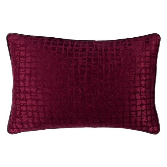 Surya Tambi Burgundy Pillow Cover 13"H X 20"W