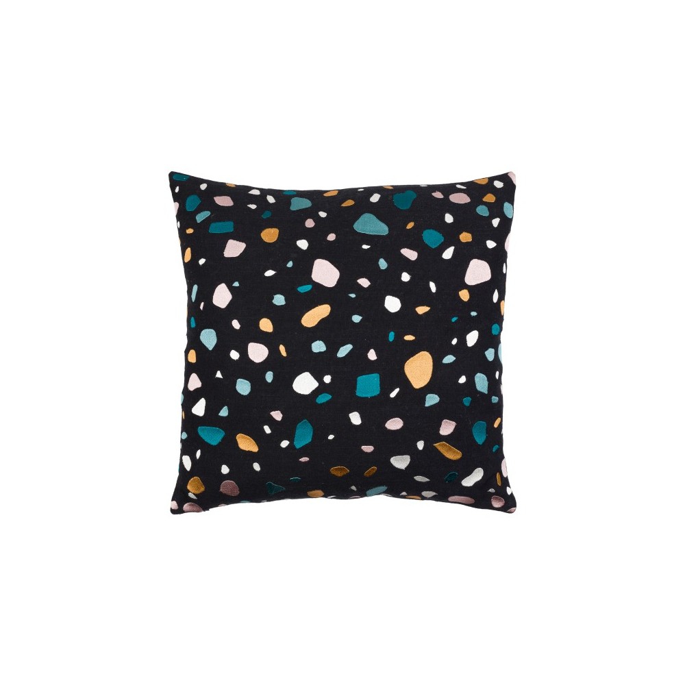 Surya Terra Black Pillow Cover 20"H X 20"W Surya Terra Black Pillow Cover 20"H X 20"W