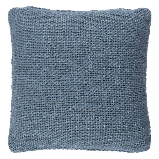 Surya Terry Denim Pillow Cover 22"H X 22"W